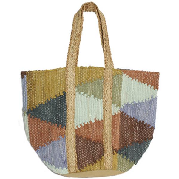 PATCHED THEME TOTE HANDBAG