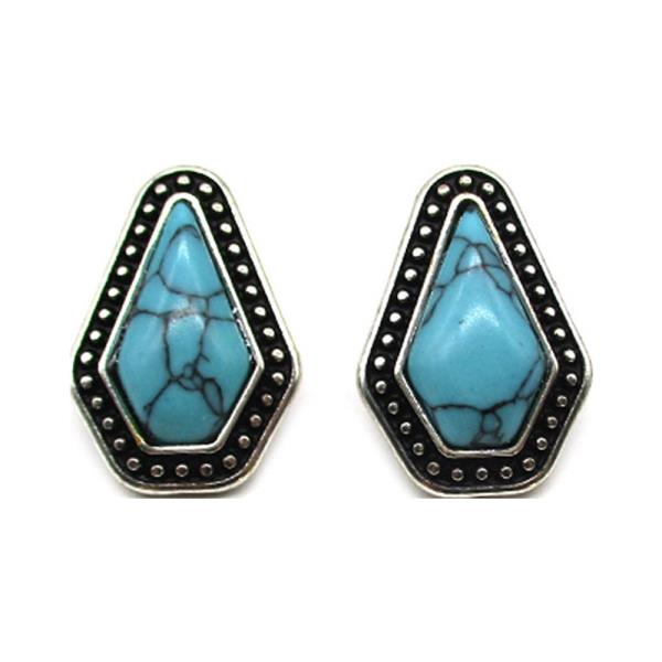 WESTERN TEARDROP TQ EARRING