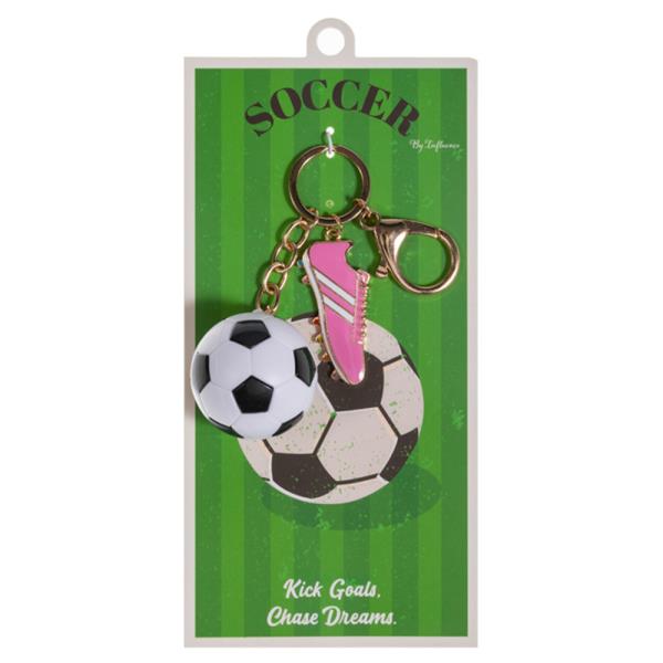 SOCCER BALL W/ SHOES BAG CHARM