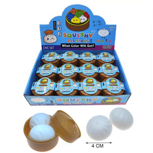 SQUISHY SQUEEZE TOY DUMPLING (12 UNITS)