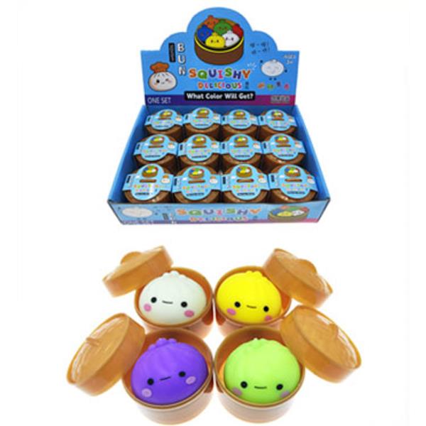 SQUISHY SQUEEZE TOY DUMPLING (12 UNITS)