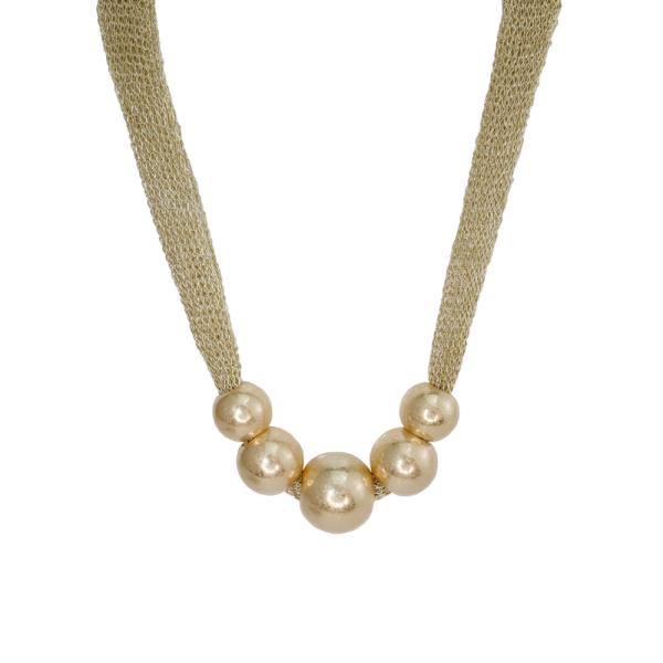 BALL CHUNKY MESH NECKLACE