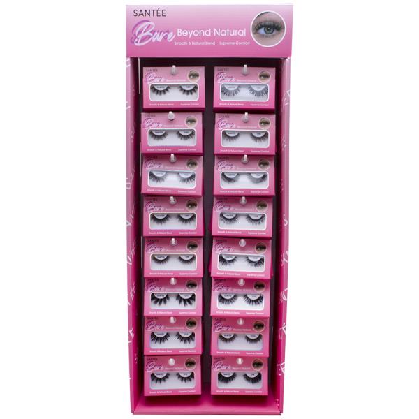 SANTEE BARE BEYOND NATURAL LASH SET W DISPLAY