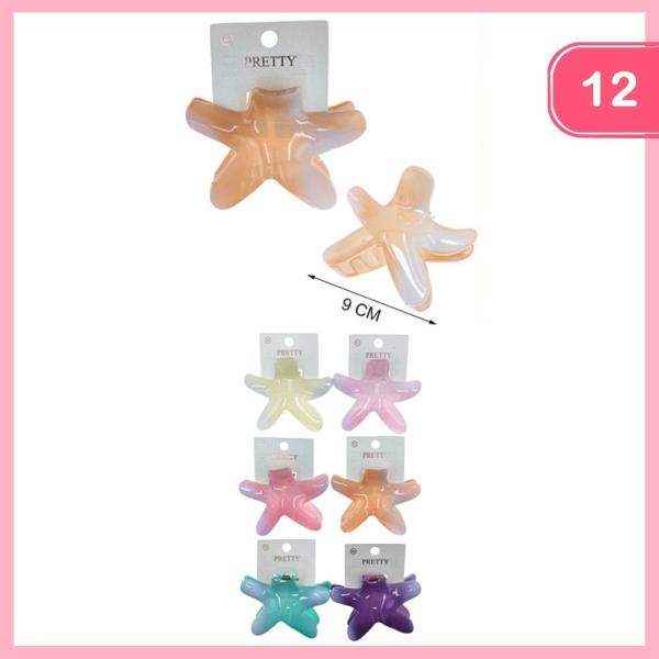 STARFISH HAIR CLAW CLIP (12 UNITS)