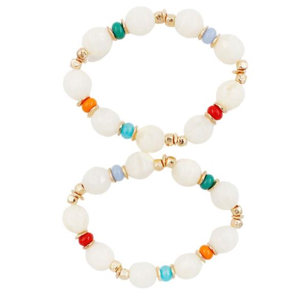 BEADED STRETCH BRACELET SET