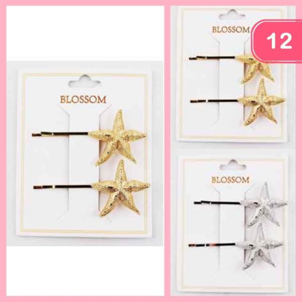 STARFISH HAIR PIN (12 UNITS)