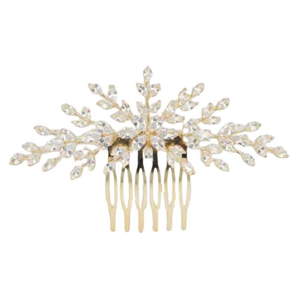 CZ BRANCH CLUSTER HAIR COMB