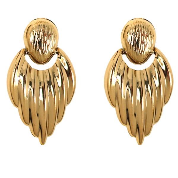 METAL CHUNKY EARRING