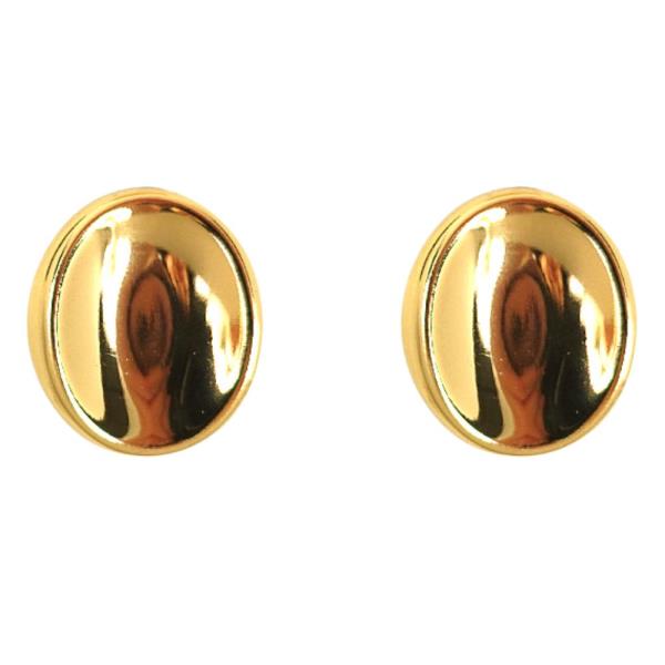ROUND METAL POST EARRING
