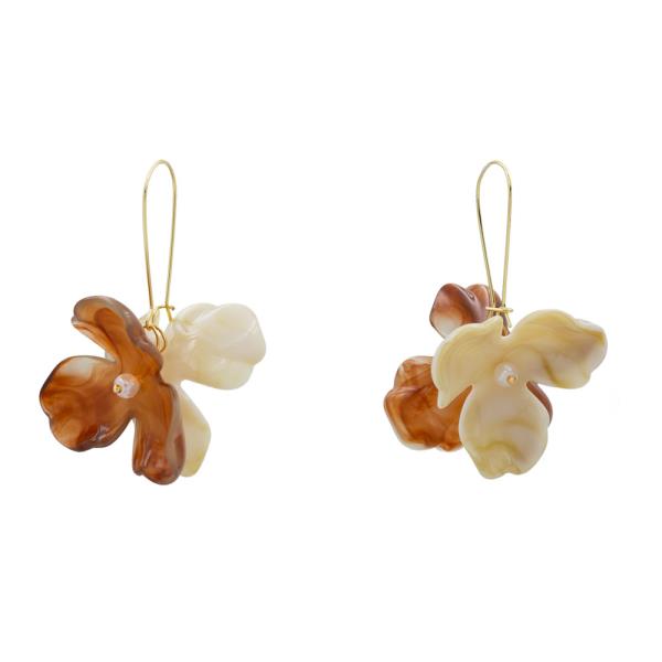 RESIN FLOWER DANGLE EARRING