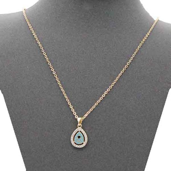 CZ EVIL EYE NECKLACE