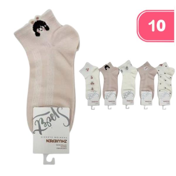CUTE ANKLE SOCKS (10 UNITS)