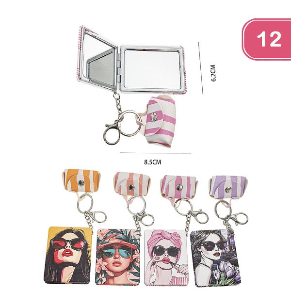 2IN1 APLANE MIRROR AND MAGNIFYING FASHION GIRL (12 UNITS)