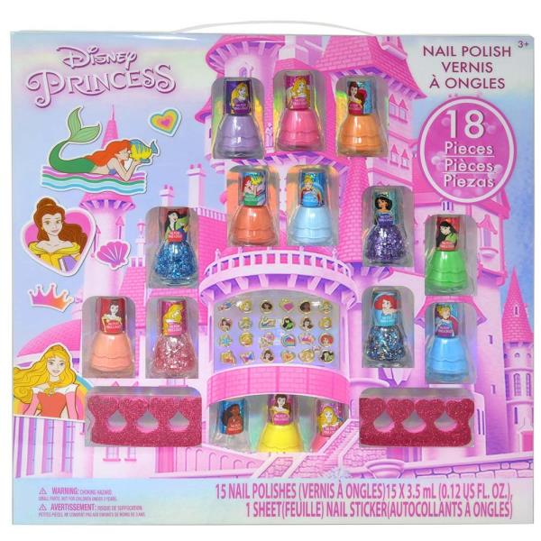 PRINCESS 15PK NAIL POSH W/ ACCESSORIES