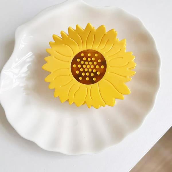 SUNFLOWER HAIR CLAW CLIP