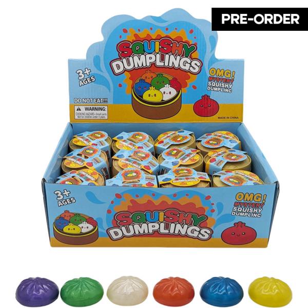 ETA-5/31 SQUISHY SQUEEZE DUMPLINGS SLOW RISING SQUISHY TOY (24 UNITS)