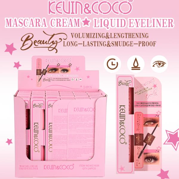 KEVIN & COCO MASCARA CREAM LIQUID EYELINER (24 UNITS)