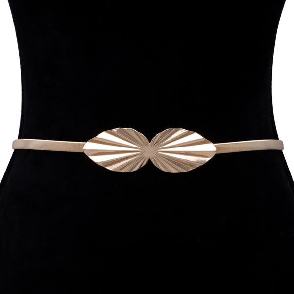 LEAF SUNBURST METALLIC ELASTIC BELT