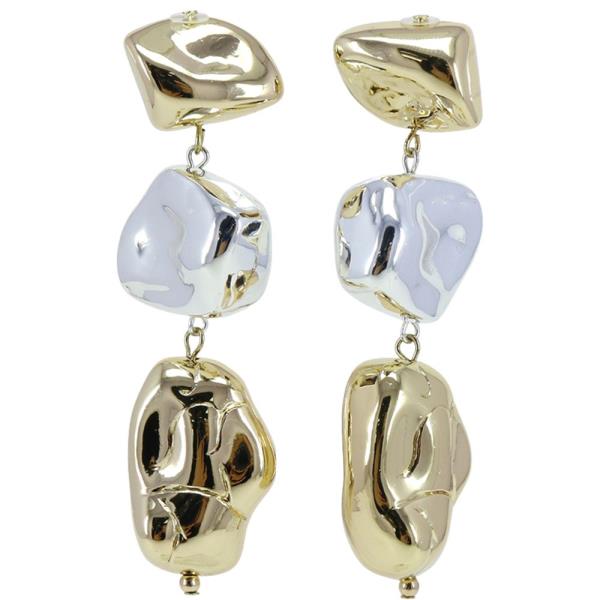 PEARL METAL DANGLE EARRING