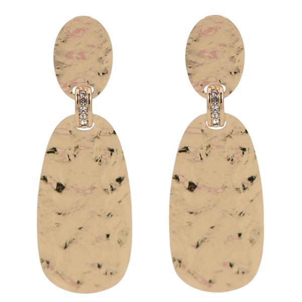 HAMMERED DROP EARRINGS