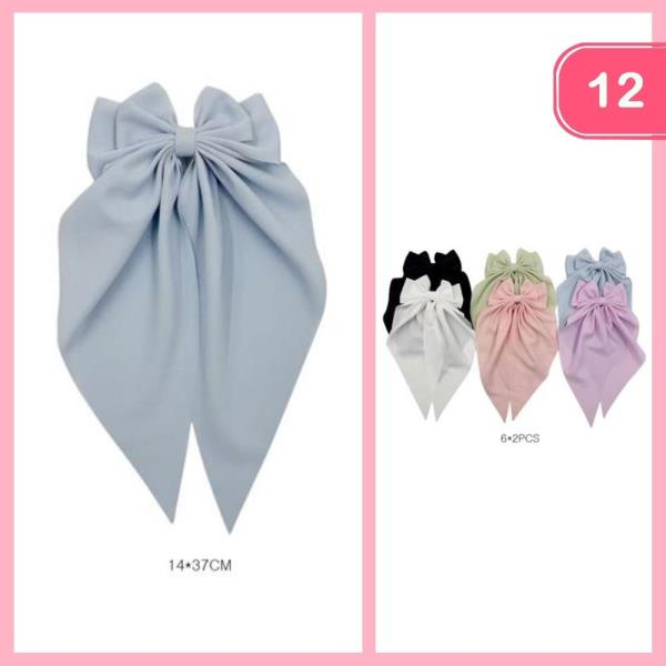 LONG TAIL HAIR CLAW CLIP (12 UNITS)