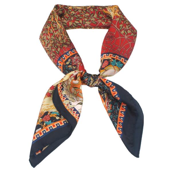 BORDERED TREE OF LIFE SCARF