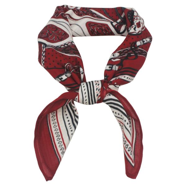 RETRO PATTERN PAISLEY PRINT SCARF