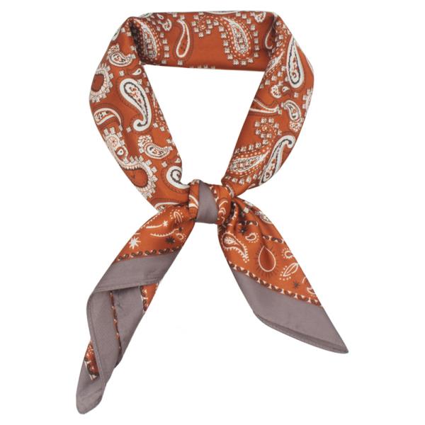 PAISLEY BORDERED SCARF