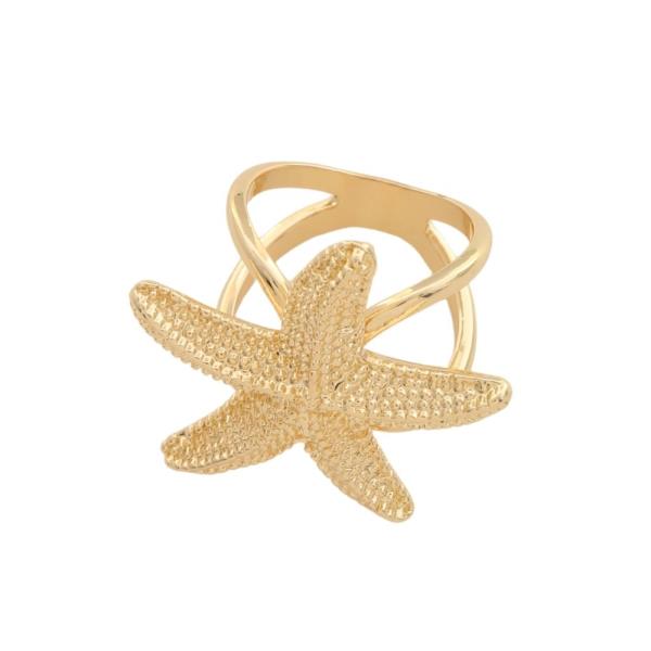 SEALIFE STARFISH SCARF RING