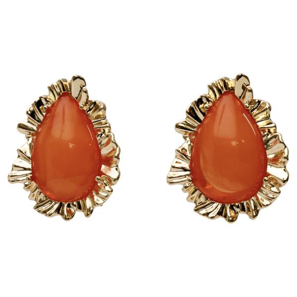 STONE TEARDROP EARRINGS