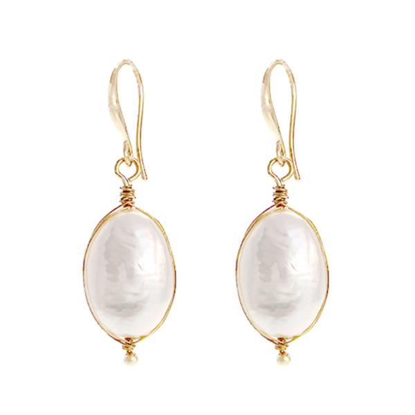 FRESHWATER PEARL WIRED EARRINGS
