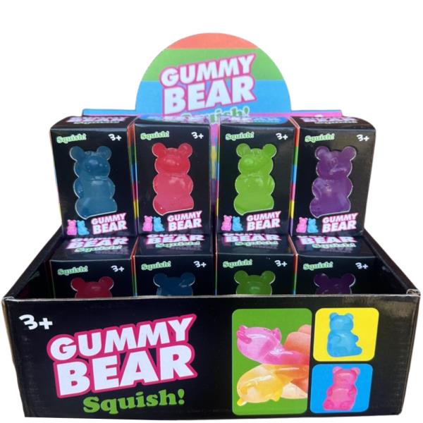 GUMMY BEAR SQUISHY SQUEEZE TOY (12 UNITS)
