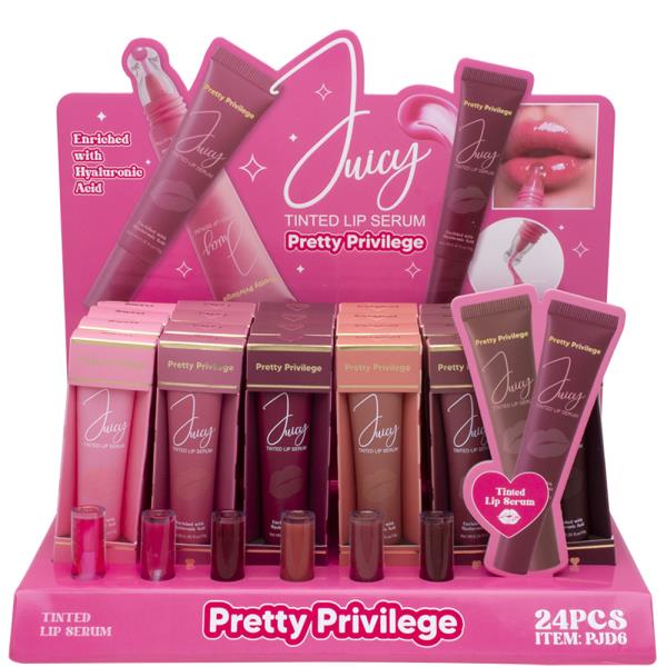 PRETTY PRIVILEGE JUICY TINTED LIP SERUM (24 UNITS)