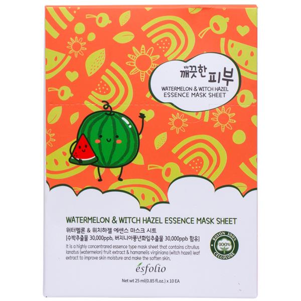 WATERMELON AND WITCH HAZEL ESSENCE 10PC MASK SHEET