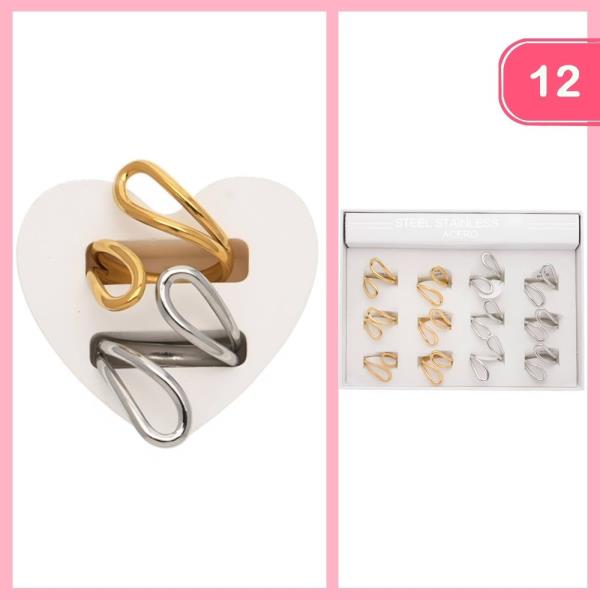 STAINLESS STEEL WRAP RING (12 UNITS)