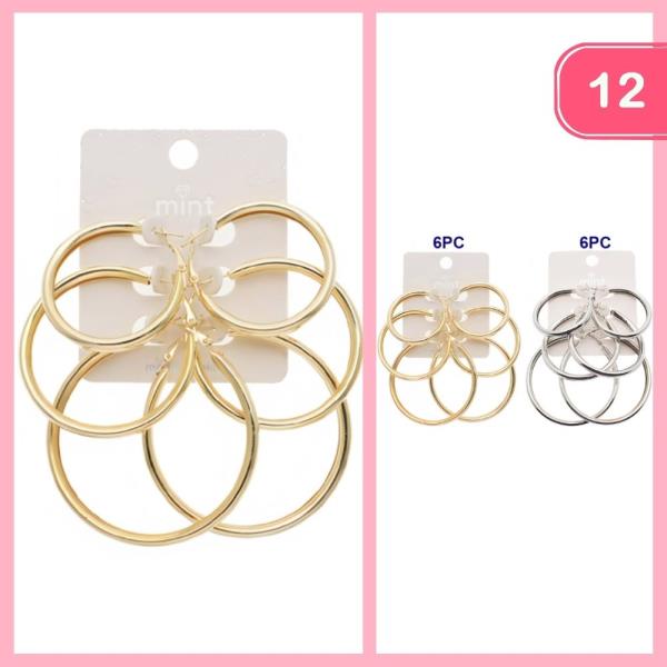 CHUNKY HOOP EARRING (12 UNITS)