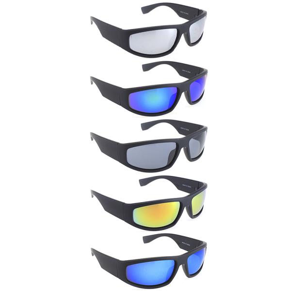 ROUND SQUARED SPORTS SUNGLASSES 1DZ
