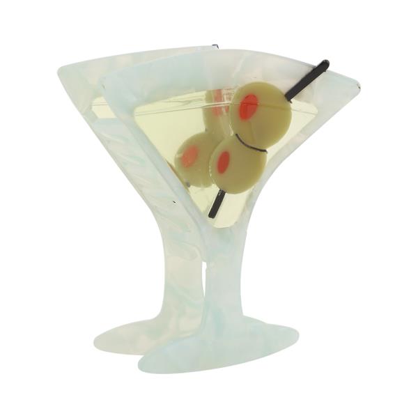 MARTINI COCKTAIL HAIR CLAW CLIP