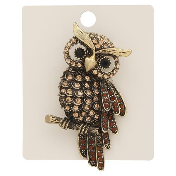 OWL BROOCH