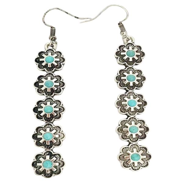 WESTERN FLOWER DROP EARRING