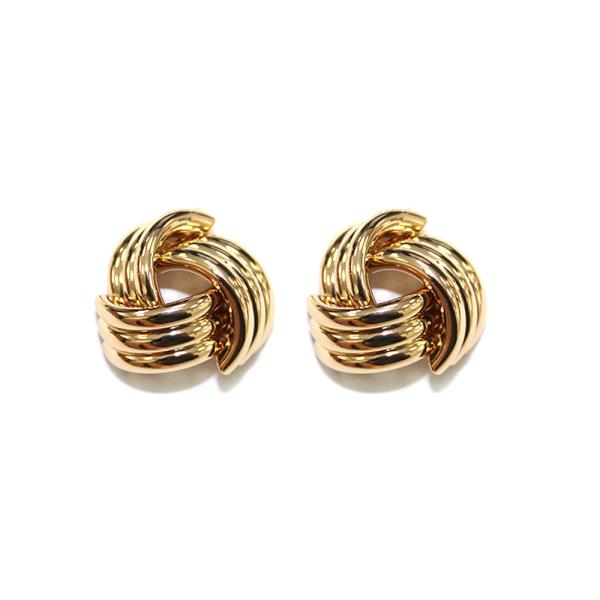 KNOT BUTTON POST EARRING