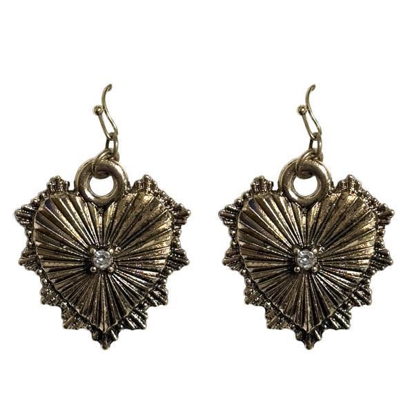 WESTERN HEART DANGLE EARRING