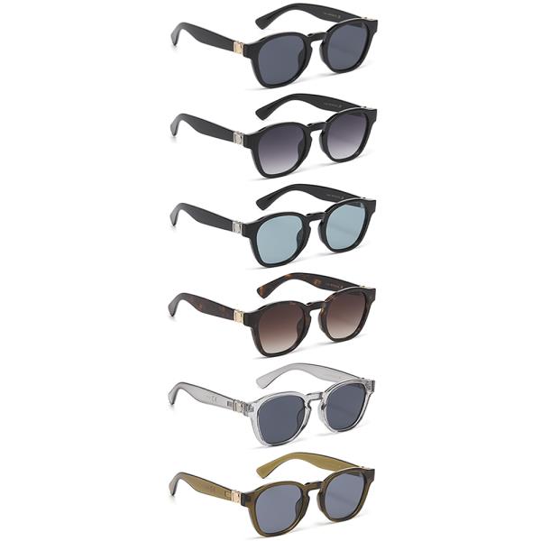 ROUNDED FASHION SUNGLASSES 1DZ