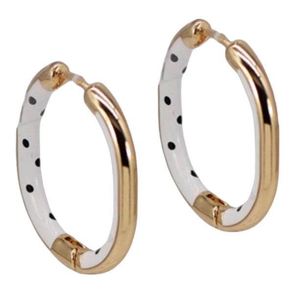 RESIN HOOP EARRING