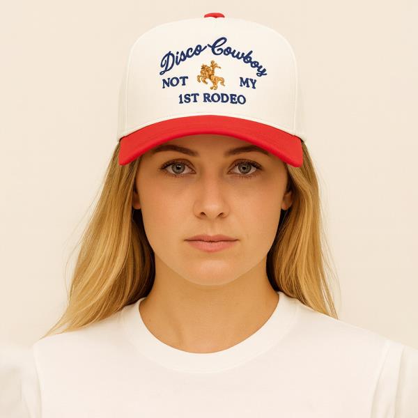 DISCO COWBOY EMBROIDERY BASEBALL CAP