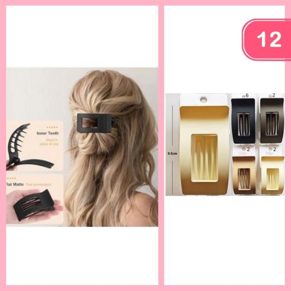 INNER TEETH HAIR CLAW CLIP (12 UNITS)