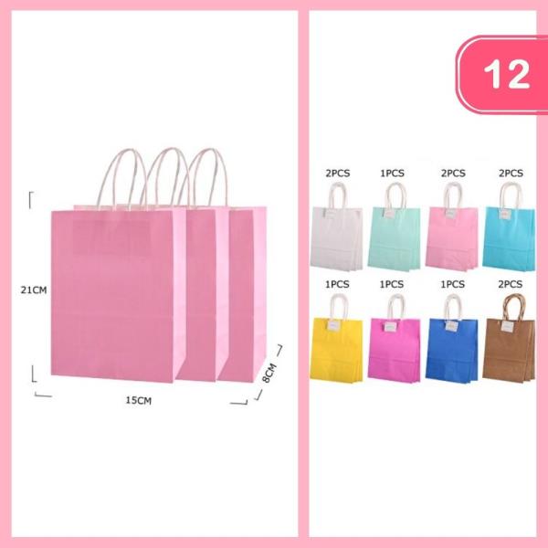 PAPER GIFT BAGS (12 UNITS)