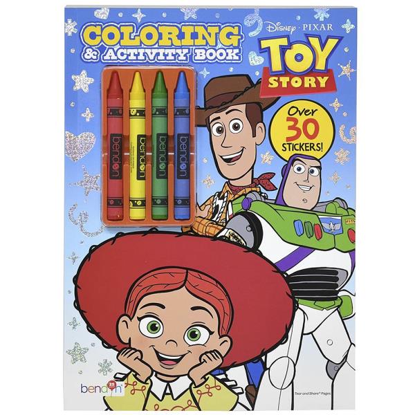 TOY STORY COLORING AND ACTIVITY BOOK W CRAYONS