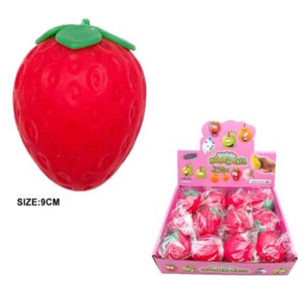 STRAWBERRY SQUISHY SQUEEZE TOY (12 UNITS)