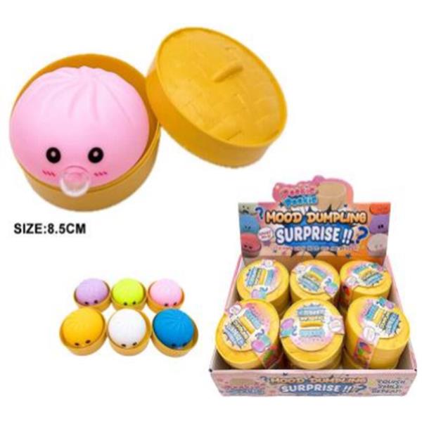 MOOD DUMPLING SQUISHY SQUEEZE TOY (12 UNITS)